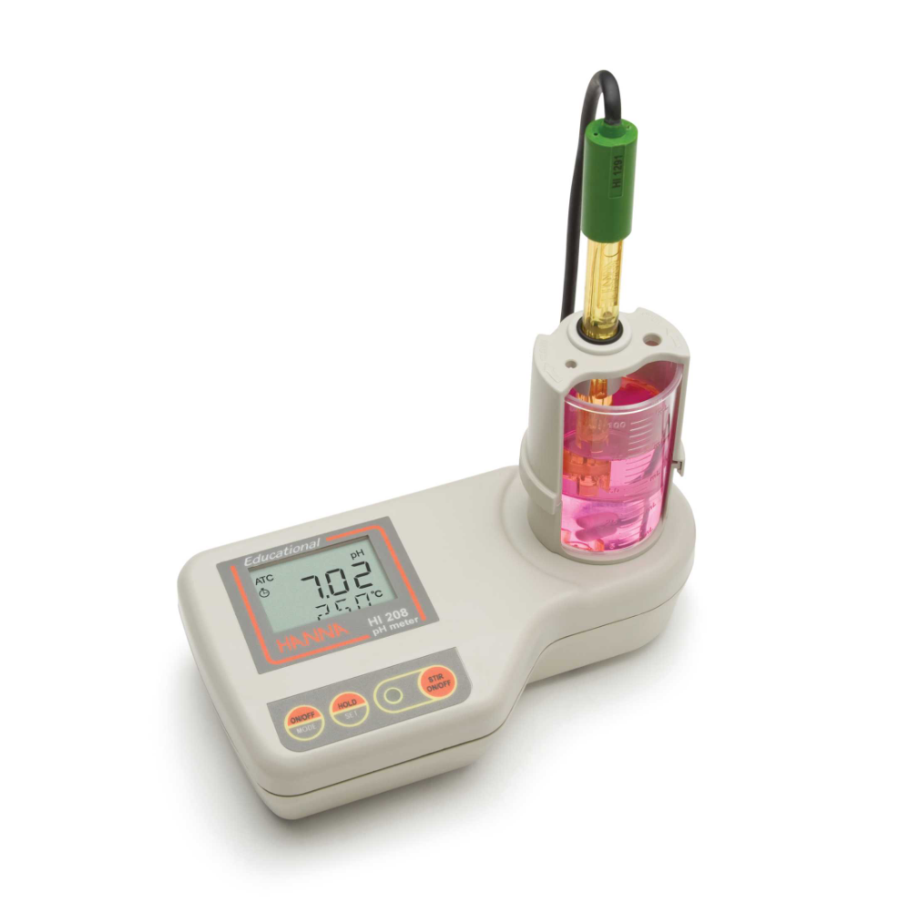 内置磁力搅拌器酸度pH-温度°C测定仪