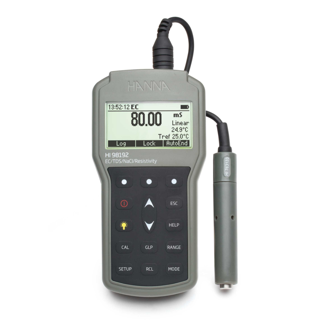专业级 EC-TDS-电阻率-NaCl-温度测定仪