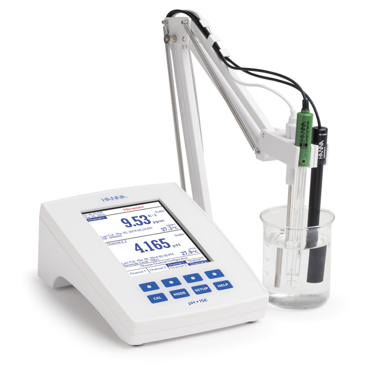 专业级台式酸度pH/mV-ISE-温度测定仪
